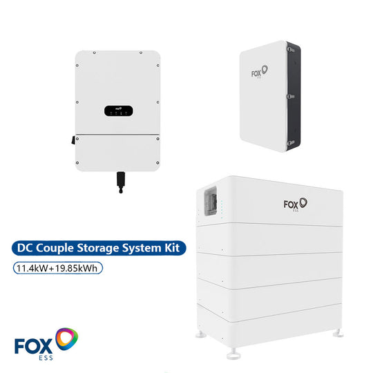 Fox ESS Battery Storage System Kit | H1-11.4-US 11.4kW Split-Phase Hybrid Inverter + ECS4000-H5 19.87kWh High Voltage Battery + Smart Hub G2 | UL9540 and UL9540A Certified | 12.5-Year warranty