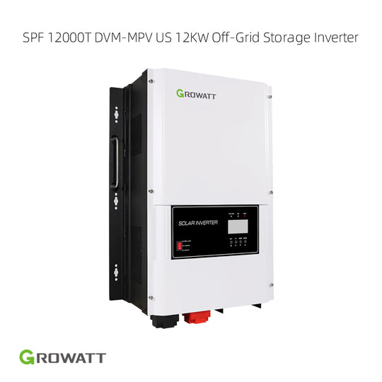 Growatt SPF 12000T 12.0kW Split-Phase Off-Grid Storage Inverter | DVM-US MPV | Compatible with Growatt ALP LV Battery and other Third-party Battery