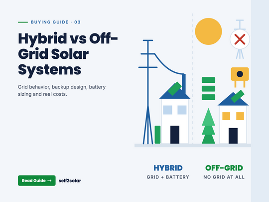 Hybrid vs Off-Grid Solar Systems