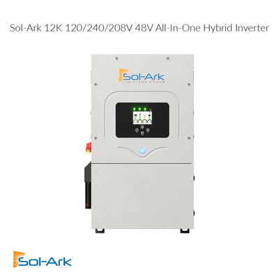 SOL-ARK 12K-2P 12kW 120/240/208 48V All-In-One Pre-Wired Hybrid Solar Inverter