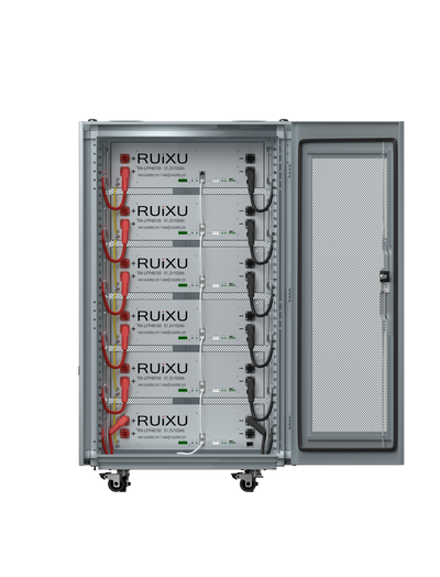 RUiXU Lithium Batteries Kits RX-LFP48100 | Low-Voltage Battery System | 15kWh, 20kWh, 25kWh, 30kWh | 51.2V | Compatible with All Leading Inverters