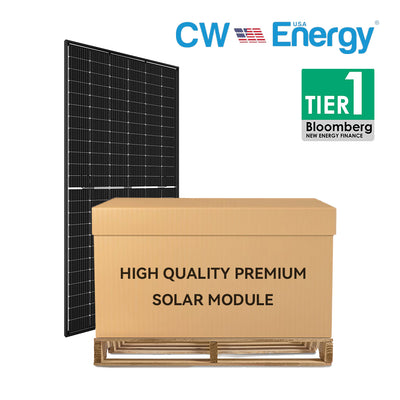 CW Enerji 550W Bifacial Solar Panels | Perc Monocrystalline｜CWT550-144PMB10 | Full Pallet ( 31 Panels ) 17.05kW Total