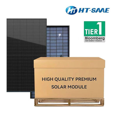 HT54-18X(N) 435W TOPCon Full Black Solar Panels | USA Assembled | Full Pallet ( 33 Panels ) 14.36kW Total