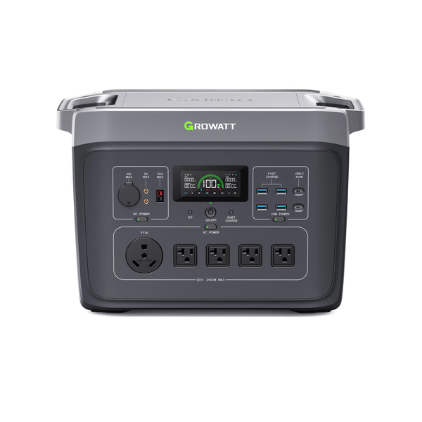 Growatt INFINITY 2000 PRO Portable Power Station | 2048Wh 51.2V & 2000W 40Ah | LFP