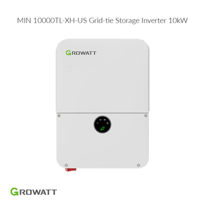 Growatt MIN 10000TL-XH-US 10.0kW Grid-Tie Storage inverter | Compatible with Growatt ARO/APX HV Battery | Certificated UL9540 and CEC Listed