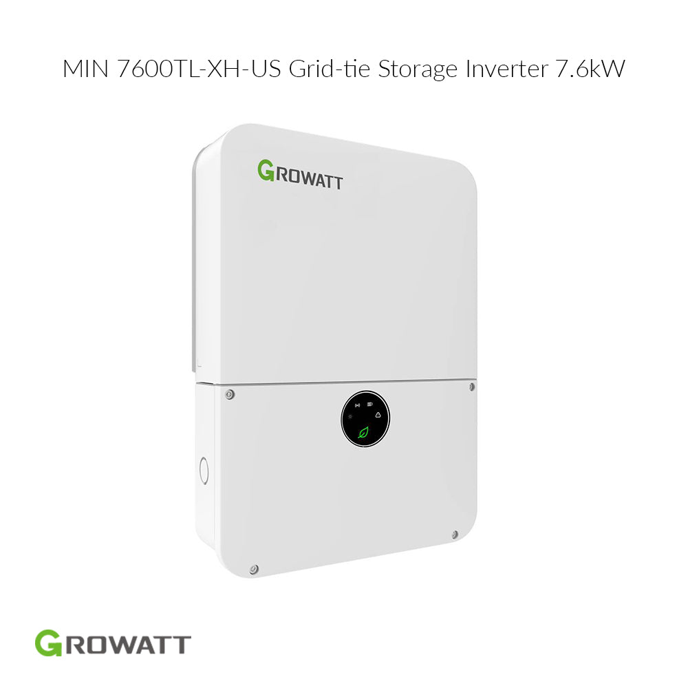 Growatt 7.6kW Hybrid Solar Inverter MIN 7600TL-XH | self2solar Growatt 7.6kW Hybrid Solar Inverter MIN 7600TL-XH | self2solar