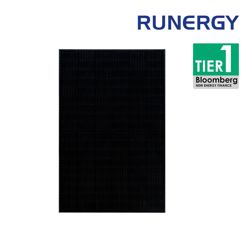 Runery 405W Bifacial Module With Transparent Backsheet | Black Frame a ...