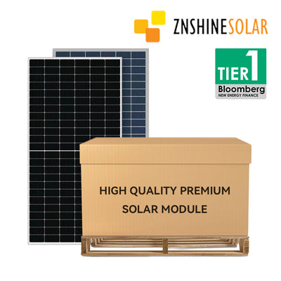 ZNSHINE SOLAR ZXM7-SH144 550W Bifacial Single Glass Mono Perc Solar Panel | Tier 1 Brand | Full Pallet (31 pcs) 17.05kW Total
