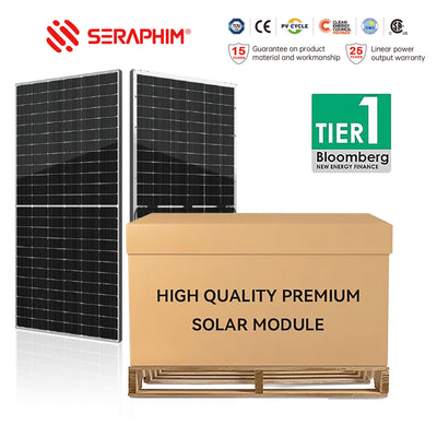 Seraphim 590W High Efficiency Bifacial Modules Solar Panels | TOPCon 182｜SRP-590-BTA-BG | Full Pallet ( 36 Panels ) 21.24kW Total