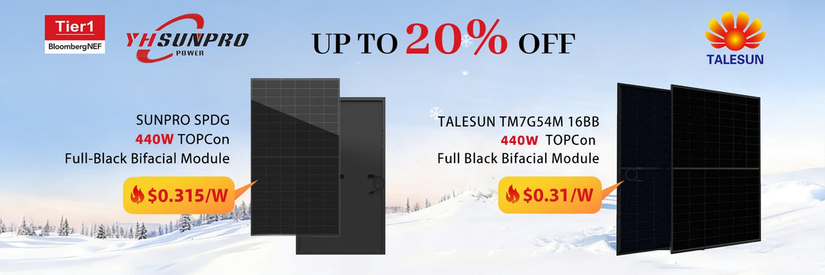 Solar panel sale before Section 232 with residential and commercial TOPCon solar panels