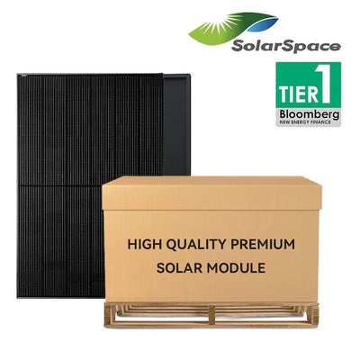 SolarSpace 405w All-Black Mono PERC Solar Module  | 300mm Cable Length |  Full Pallet ( 36 pcs ) 14.58kW Total