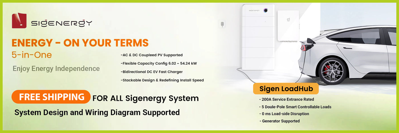 Solar battery and inverter energy storage system