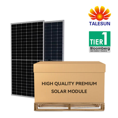 Talesun 450W 144-Cell Bifacial Dual Glass Half-cut Mono PERC Solar Panel | 1200mm Cable Length With MC4 Connector | BIPRO TD6I72M | Full Pallet ( 36 pcs ) 16.20kW Total