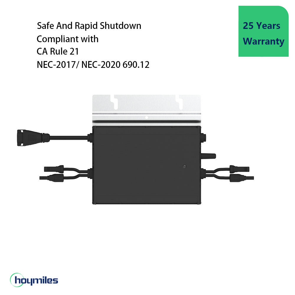 Hoymiles HM-600NT Grid-Tied Microinverter – 2-in-1 Solar Power Solution
