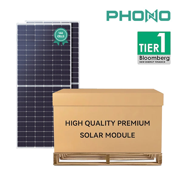 Phono 550W 144 Cells Twinplus Solar Panels | HIGH EFFICIENCY MONO-PERC｜PS550M8H-24/TH | Full Pallet ( 31 Panels ) 17.05kW Total