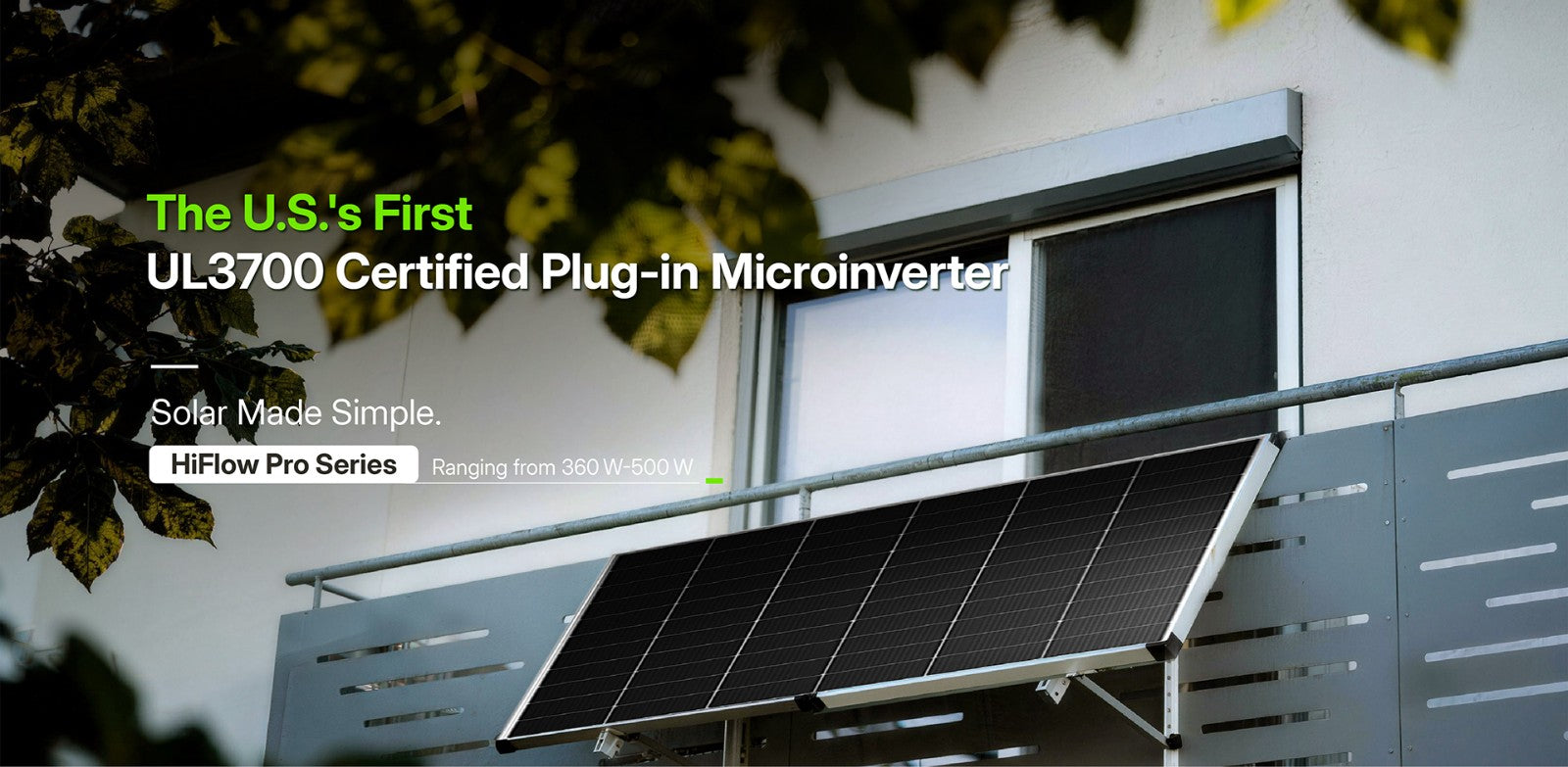 Hoymiles HiFlow Pro balcony plug-in solar system